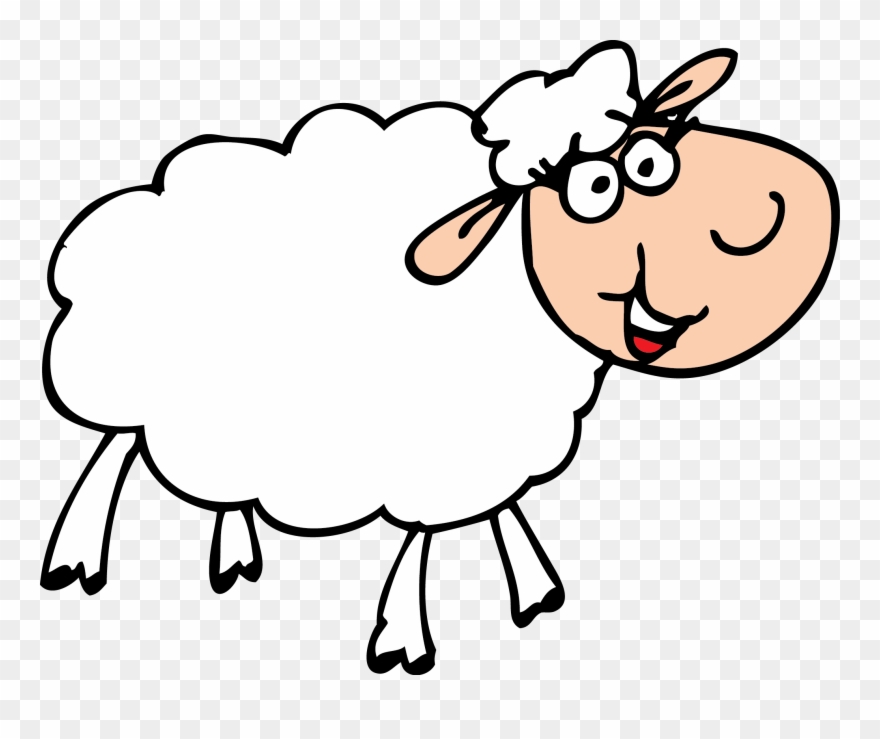 Cartoon Sheep Wallpaper Wallpapersafari Nails Clip - Lamb Cartoon No Background - Png Download