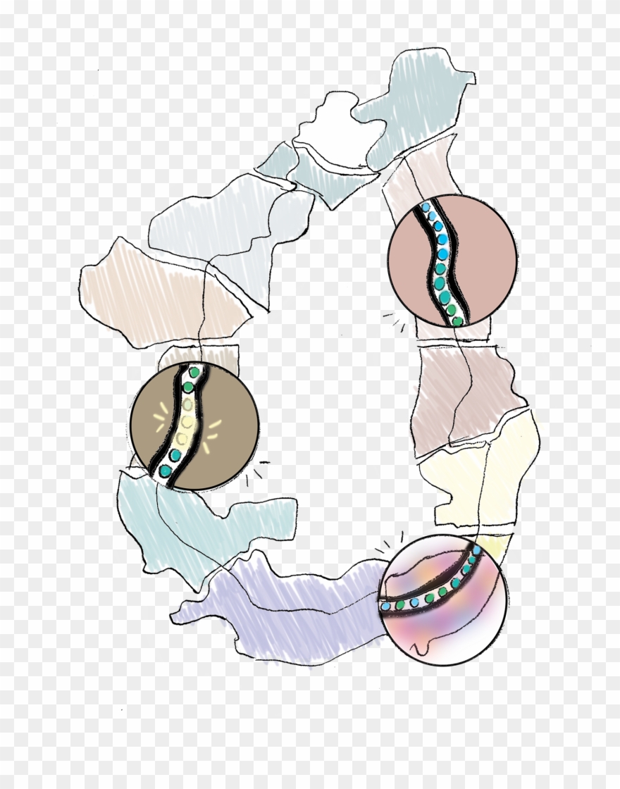 Map Of Proposed Completed Atlanta Beltline - Illustration Clipart