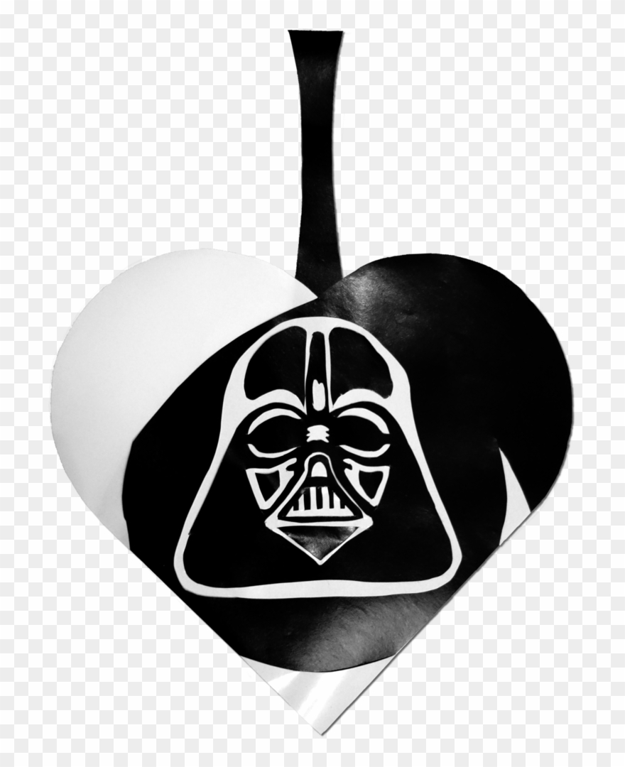 Darth Vader Julehjerte - Julehjerte Skabelon Clipart