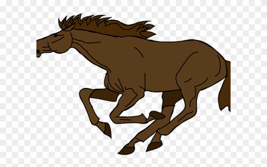 Horse Clipart Gallop - Horse Running Clipart - Png Download