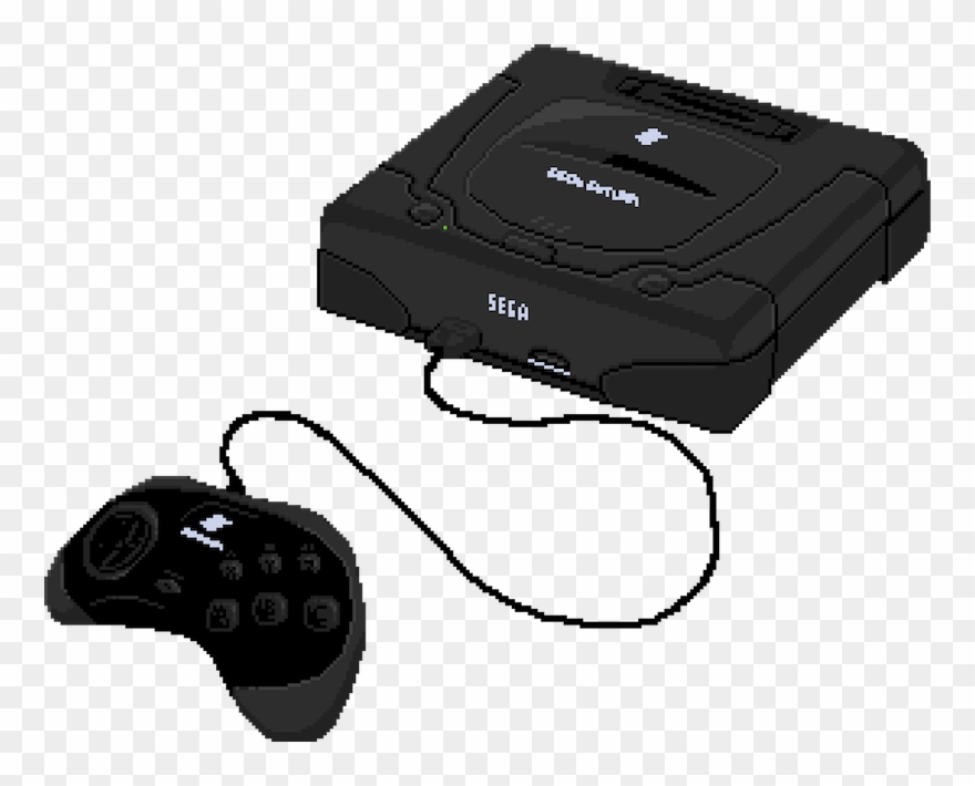 Sega Saturn Controller Png Clip Art Free - Sega Saturn Console Transparent