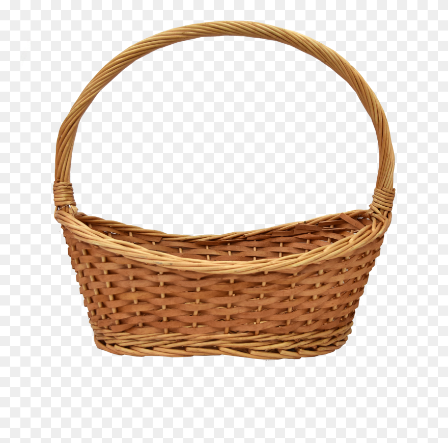 Download Round Wicker Basket With Vector Library Stock Clipart (636588