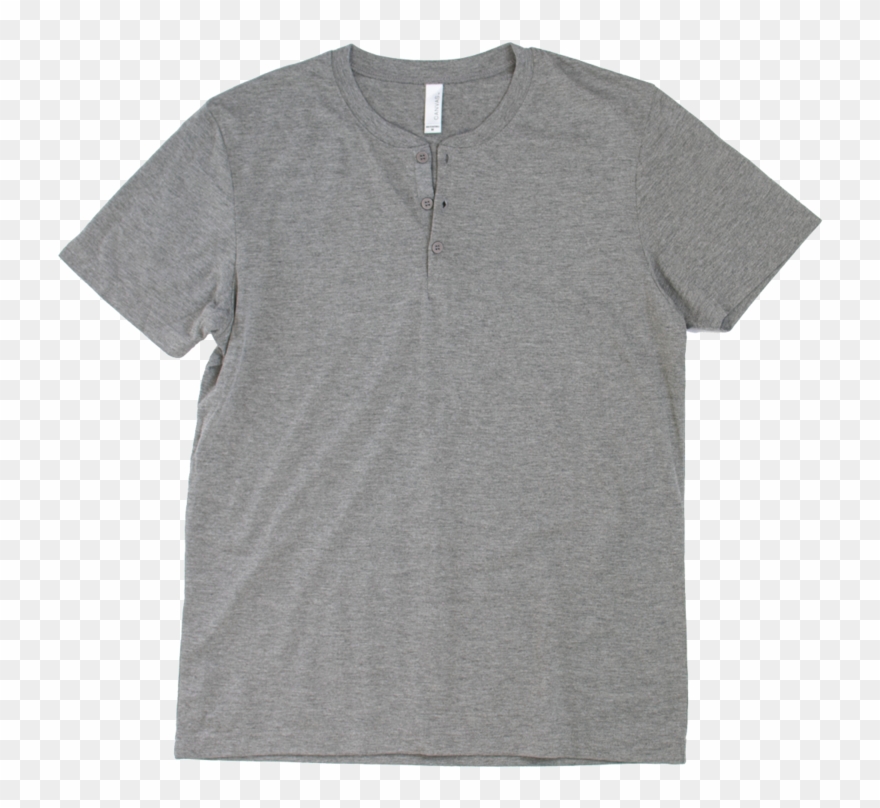 Bella Canvas 3125 Short Sleeve Tri Blend Henley - Shirt Clipart
