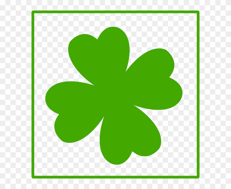4 Leaf Clover Without Stem Clipart