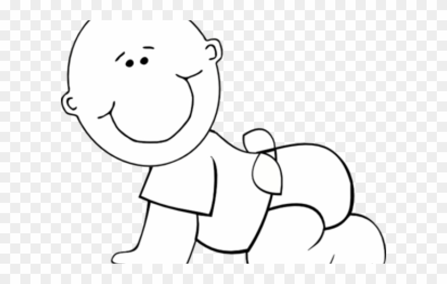 Baby Clipart Black And White - 1/4 Sheet - Baby - Edible Icing - Png Download