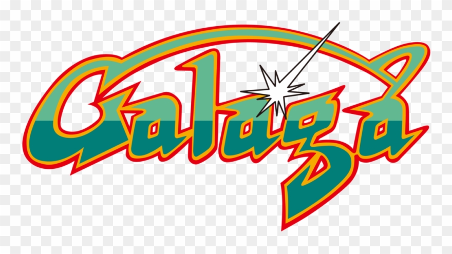1 - Galaga Video Game Logo Clipart
