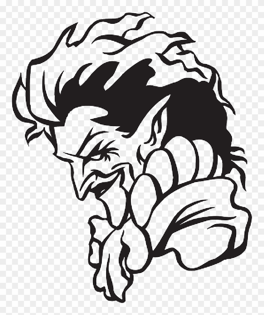 Clip Free Stock Black And White Ear Clipart - Joker Art Black And White - Png Download