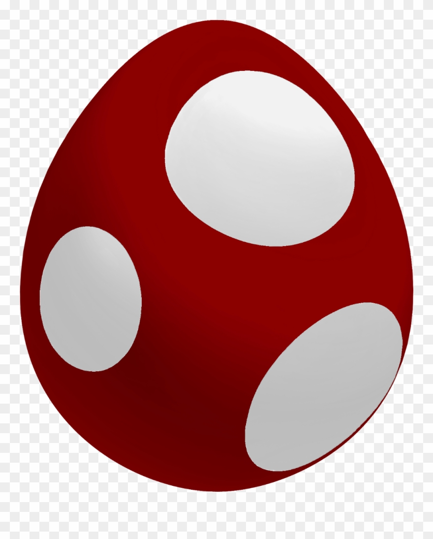 Eggs Clipart Red - Baby Yoshi Egg - Png Download