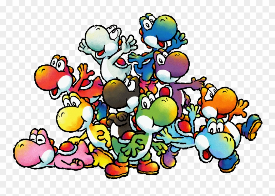 Yoshi Island Png - Yoshi's Island All Yoshis Clipart