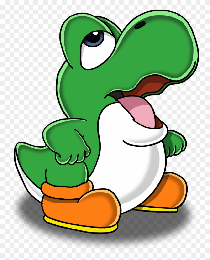 New Super Mario Bros - Baby Yoshi Coloring Pages Clipart