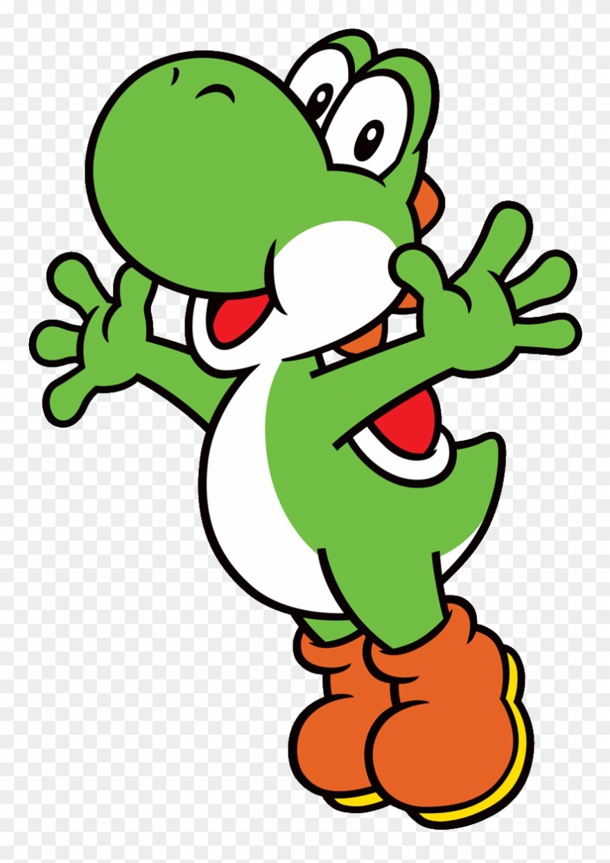 Super Mario Clipart Yoshi - Super Mario Yoshi 2d - Png Download