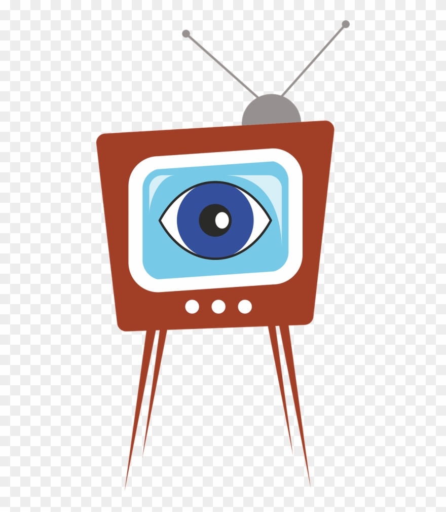 Watching - Television Clipart