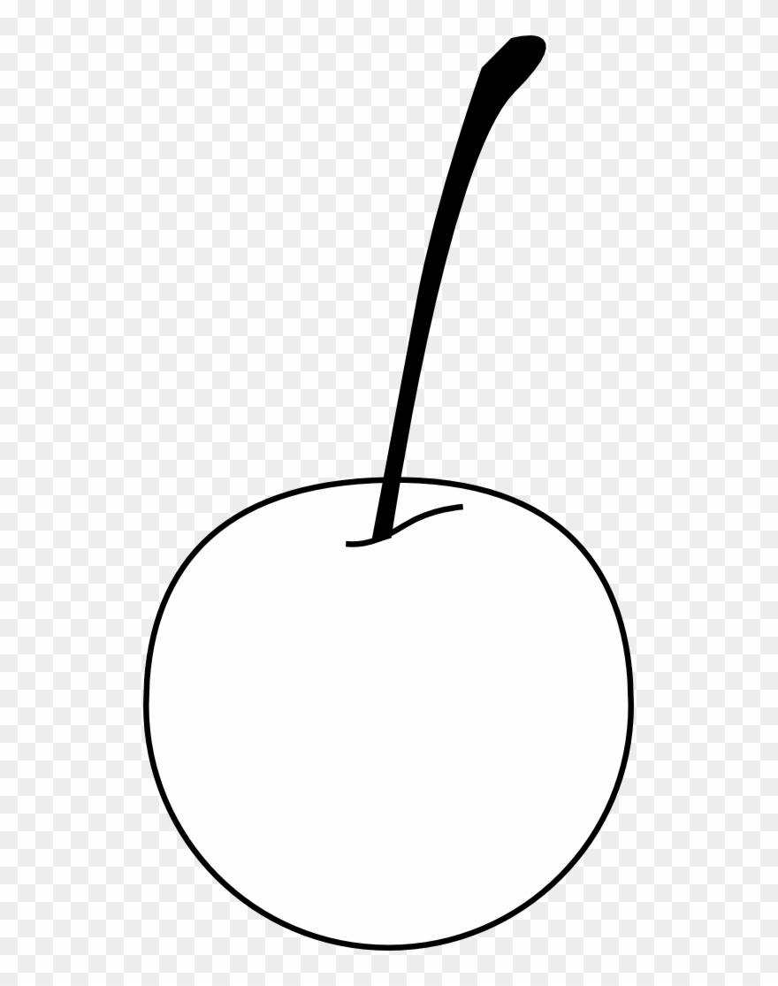 Cherry Black White Line Art 555px 31 - Flatus Clipart