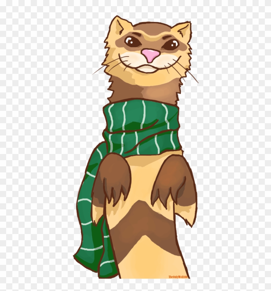 Ferret - Ferret In A Scarf Clipart