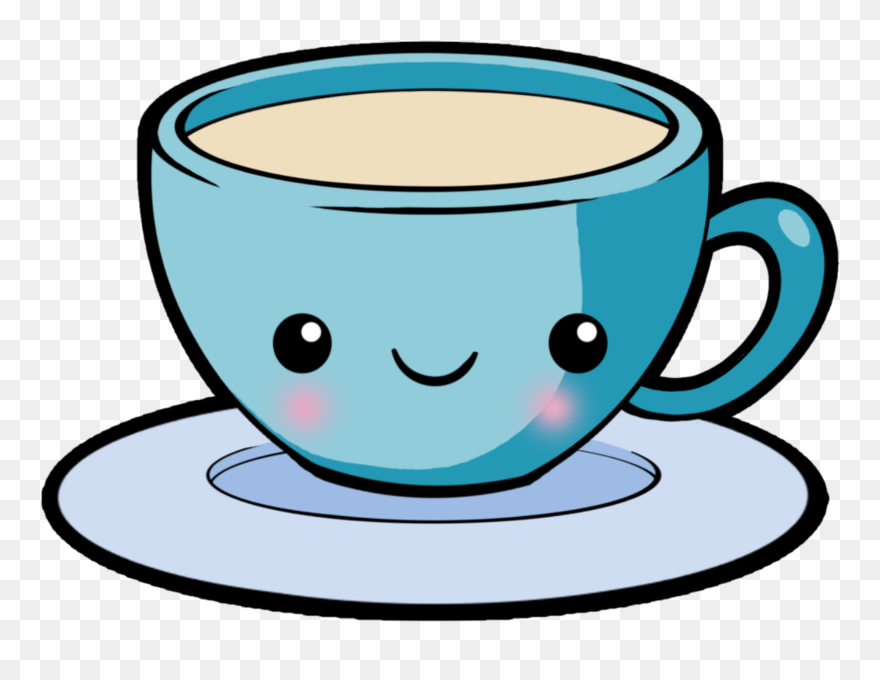 Free Stock Chips Drawing Kawaii - Transparent Cartoon Tea Cup Clipart