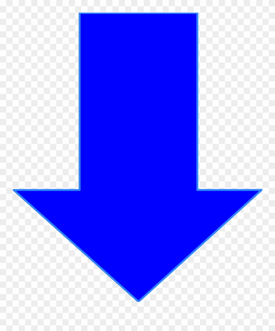 Downward Clip Art Techflourish Clipart - Arrow In Blue - Png Download