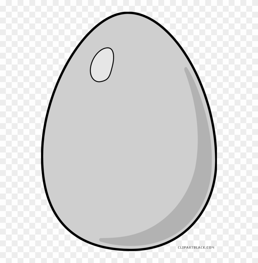 Dinosaur Egg Clipart - Egg Black And White - Png Download