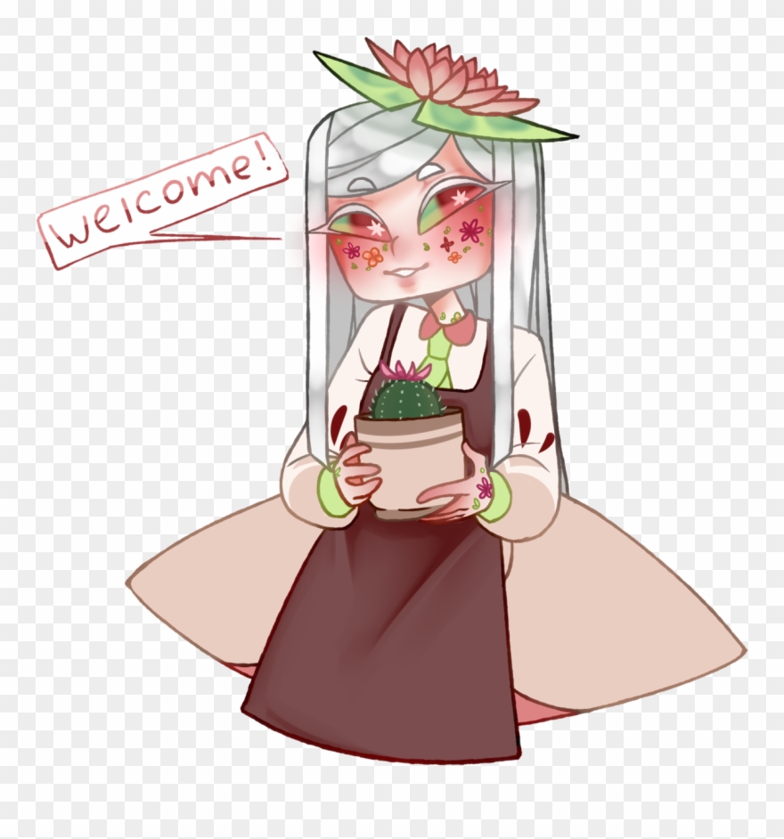 “a Lil Drawing Of My Flower-girl Working ” - Cartoon Clipart