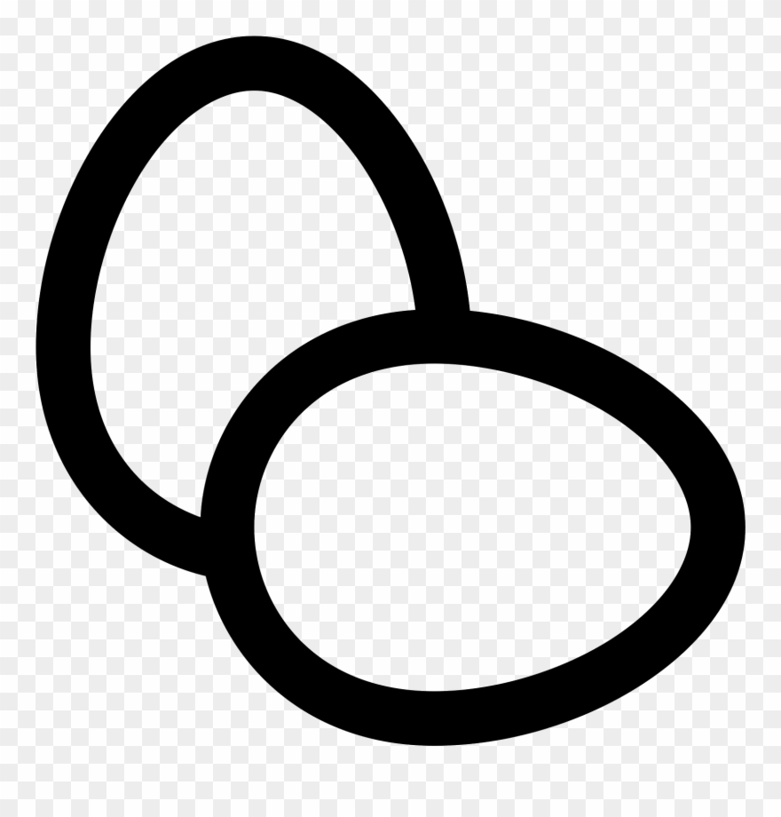Icon Free Download Png Png Black And White - Eggs Icon Clipart