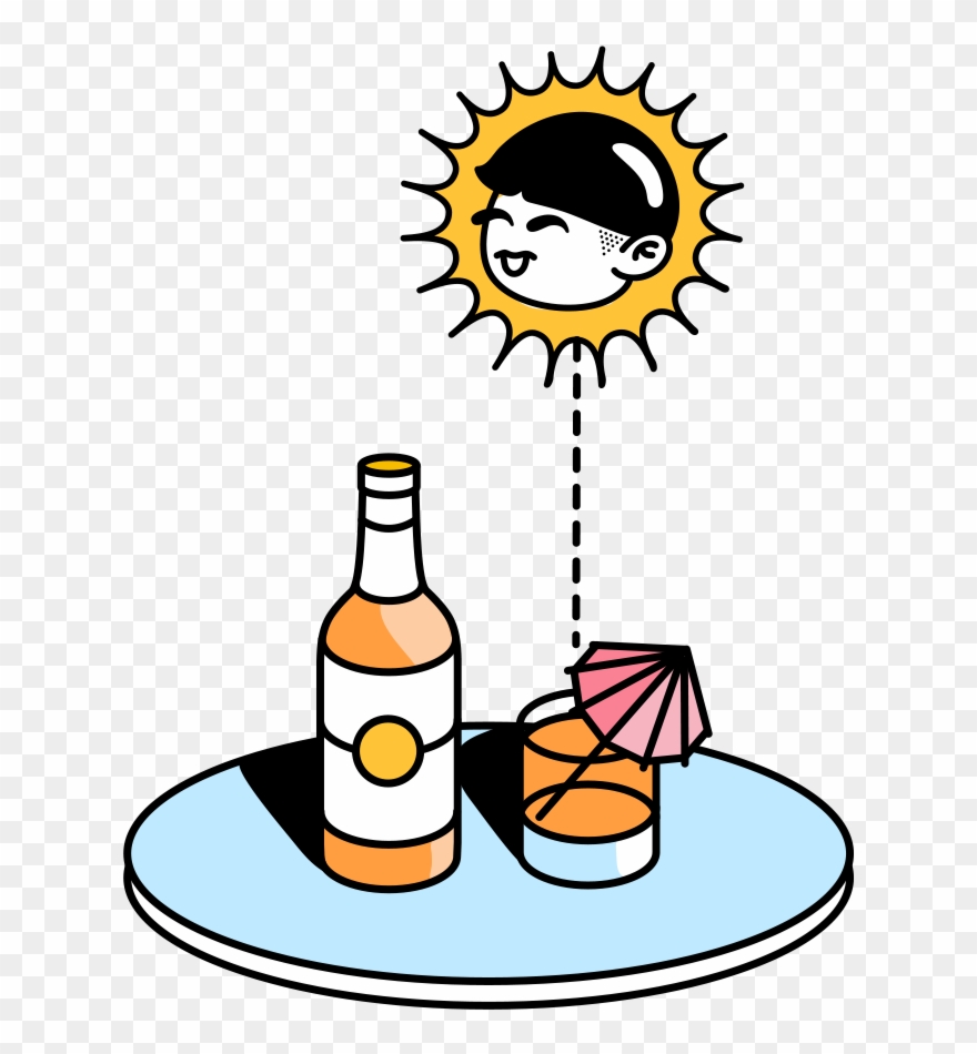 Relax While We Deliver Your Booze Directly To You Clipart