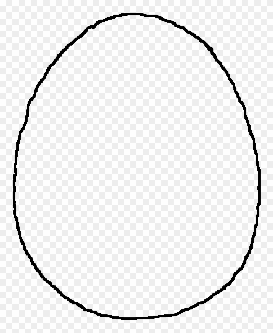 Pixilart Egg Base By Clipart Black And White Download - Easter Egg Template Png Transparent Png