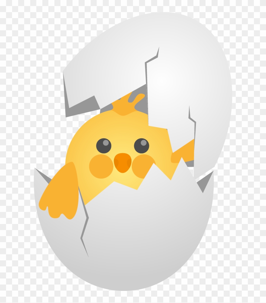 Vector Black And White Download Chick Vector Chicken - Вылупления Из Яйца Анимация Clipart