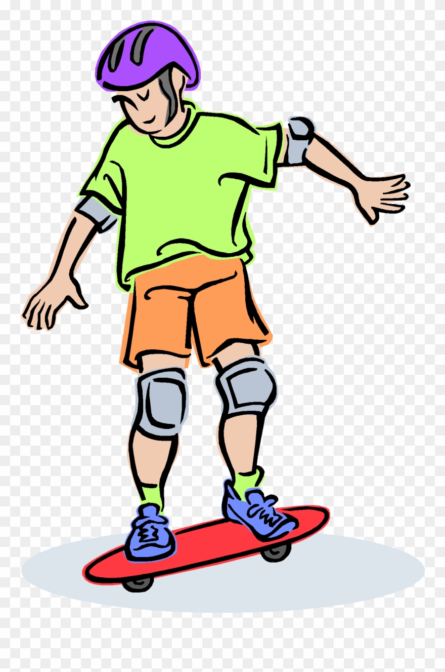 Galax Parks And Recreation - Play Skate Cartoon Clipart