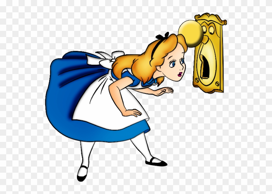 Alice In Wonderland Disney Clip Art Images Are Free - Alice In Wonderland Characters Door - Png Download