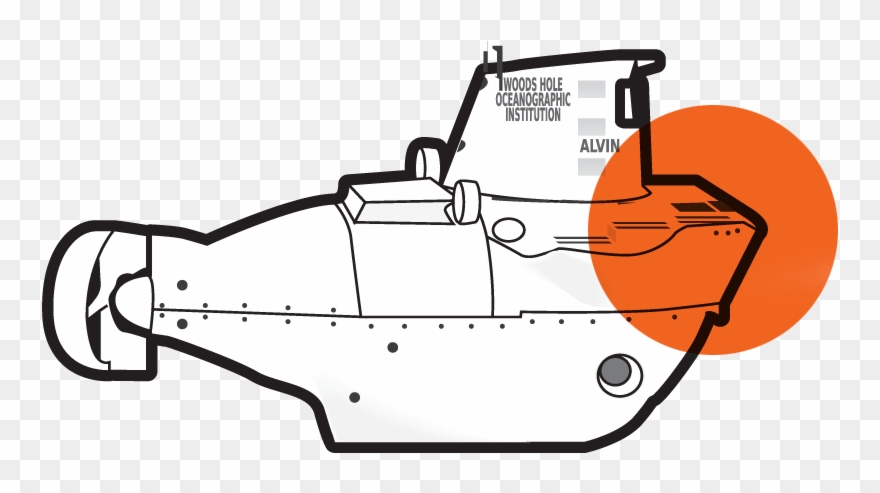 Alvin Submarine - Alvin Submarine Drawing Clipart