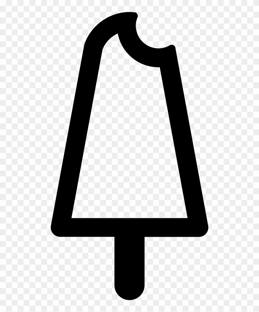 Cream Stick With One Bite Svg Png Clipart