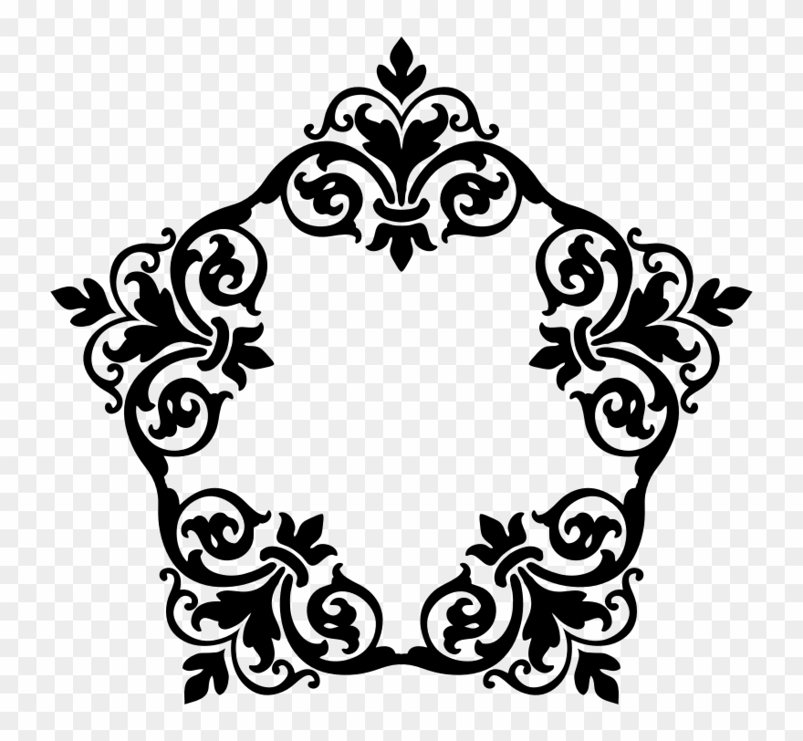 Damask Frame - Flourish Clipart