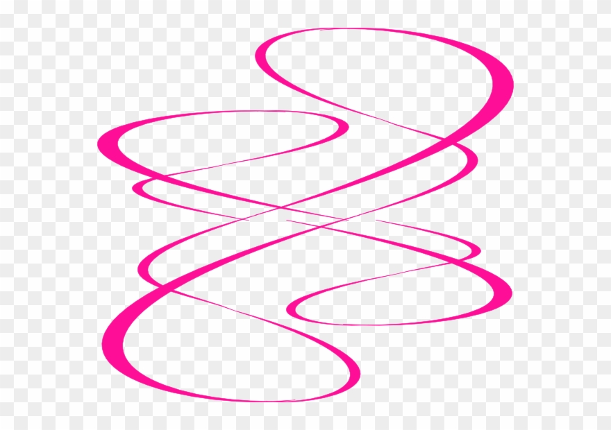 Pink Swirl Clip Art At Clker Com Vector Clip Art Online - Transparent Background Of Pink Swirls - Png Download