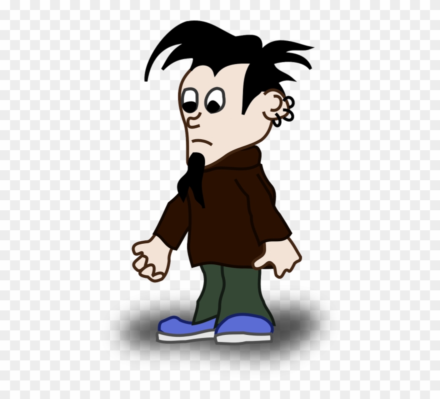 Vector Graphics - Persona Con Piercing Dibujo Clipart