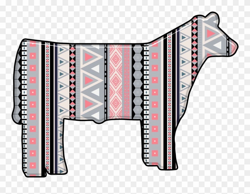 Trial Dhc Die Cut Livestock Show Heifer Decal - Mobilskal Iphone 6 Purple Pattern Clipart