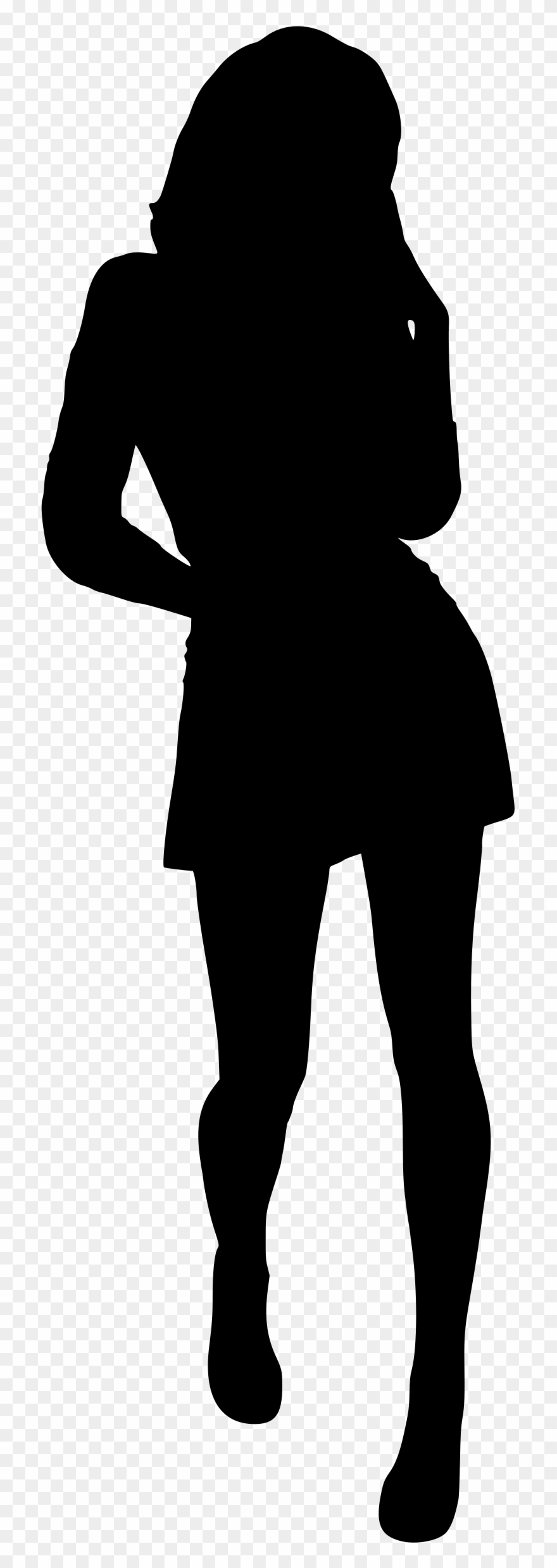 Big Image - Woman Silhouette Pdf Clipart