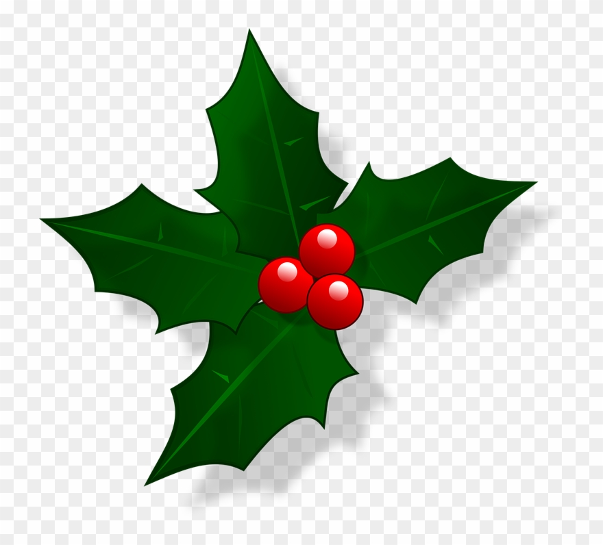 Christmas Opening Hours - Christmas Holly Clipart