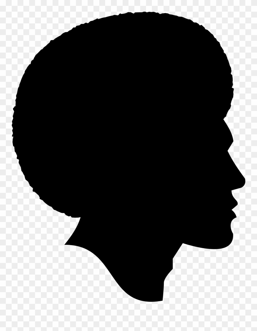 Clipart - Black Woman Silhouette Png Transparent Png