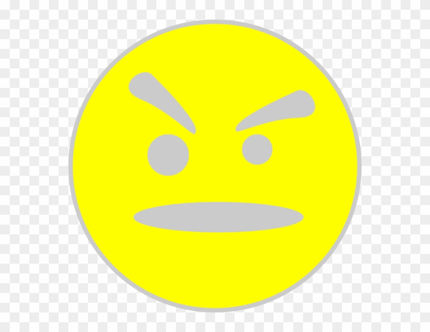 Angry Face Svg File Clipart