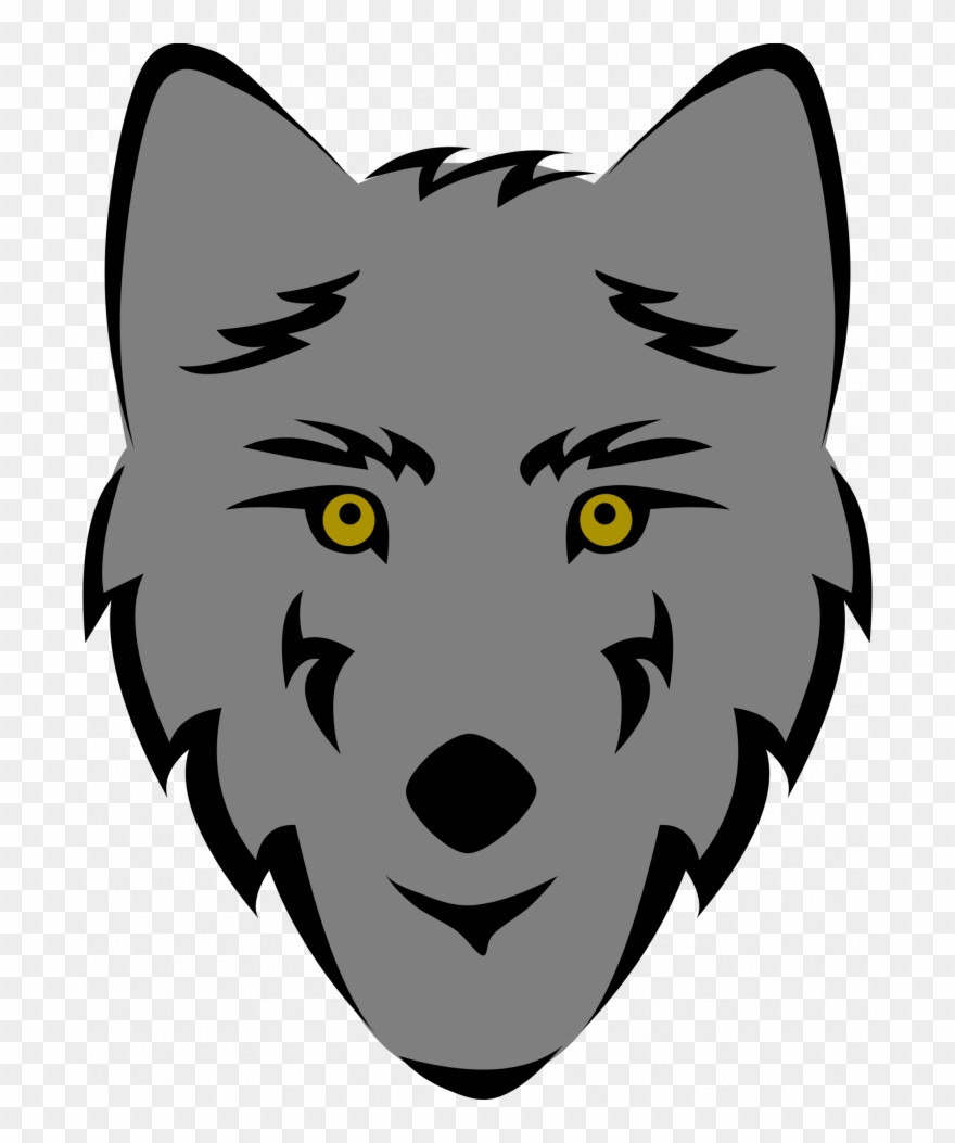 Medium Size Of Wolf And Moon Drawing Easy Cub Angry - Simple Wolf Head Drawing Clipart