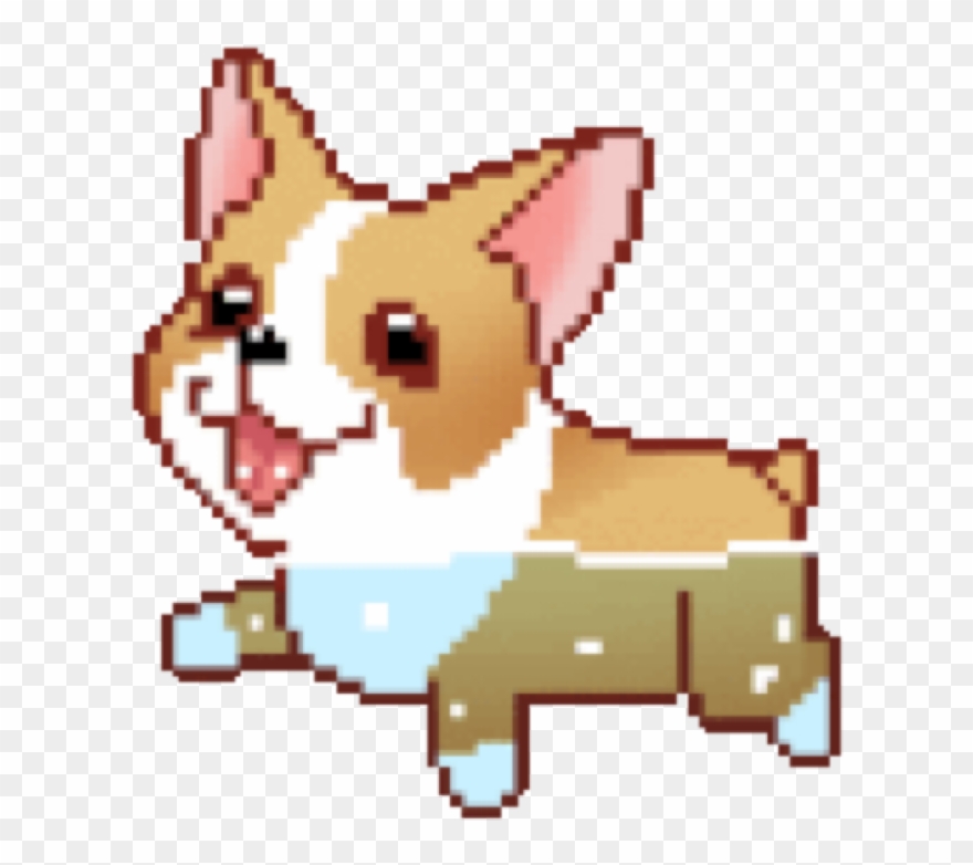Pembroke Welsh Corgi Animation Tenor Clip Art - Swimming Corgi Animation - Png Download