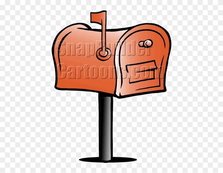 Mailbox Vector Up Flag - Letter Box Clipart