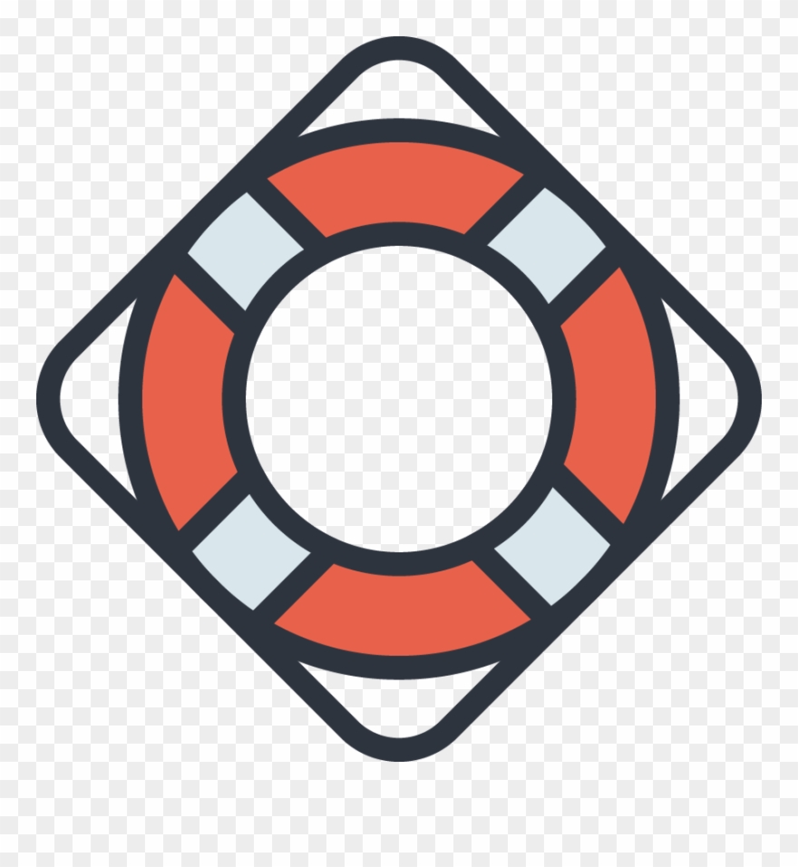 Safe Aquatics - Lifeguard Buoy Vector Clipart