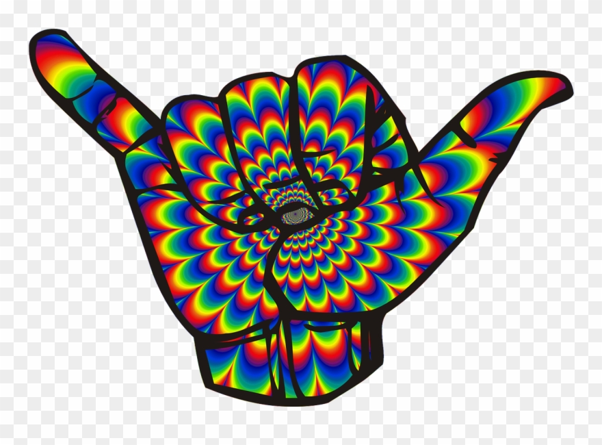 Physcedelic Clipart Transparent - Hang Loose Png