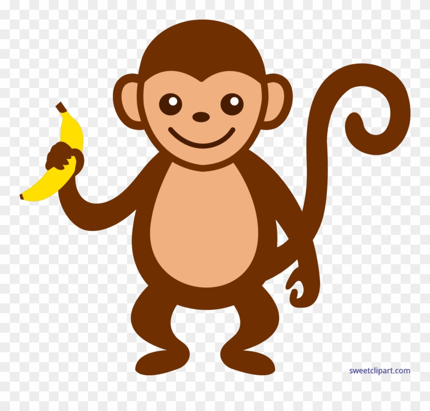 Hanging Monkey Template Clipart Panda Free Images Art - Monkey Clipart - Png Download