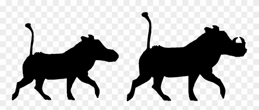 Warthog Silhouette Clipart