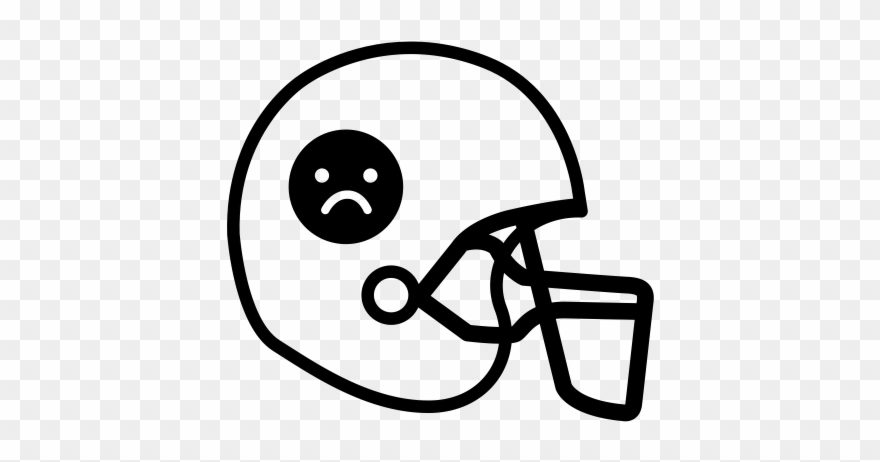 Football Helmet Rubber Stamp - American Football Clipart