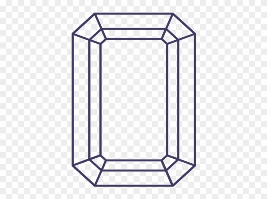 Emerald - Octagon And Diamond Shapes Clipart