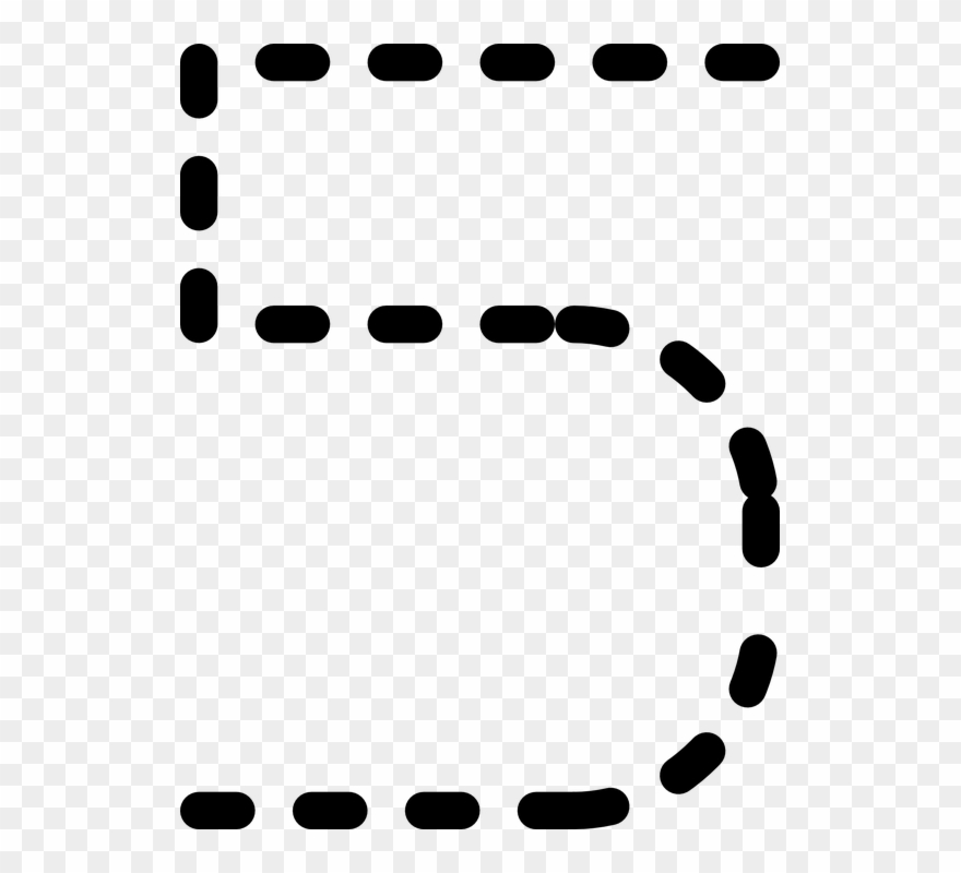 Five Clipart Number 0 - Tracing Numbers - Png Download