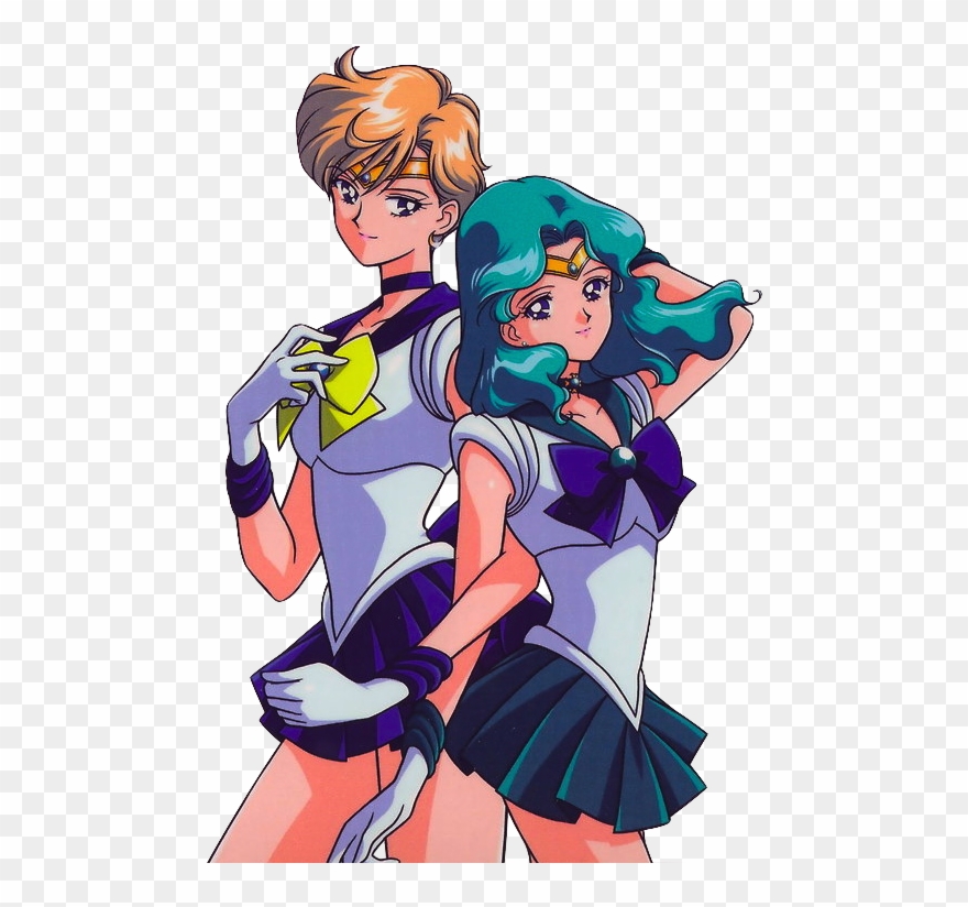 Sailor Uranus & Sailor Neptune By Marco Albiero Art - Sailor Moon Wall Calendar 2019 Clipart