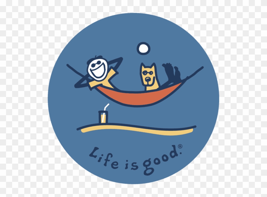 Life Is Good Clipart Hammock - Life Is Good. 4" Sticker - Grow - Png Download